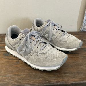 New Balance 696 gray shoes